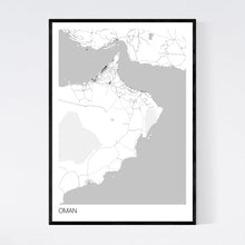 Load image into Gallery viewer, Oman Country Map Print