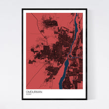 Load image into Gallery viewer, Omdurman City Map Print