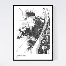 Load image into Gallery viewer, Omdurman City Map Print