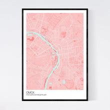 Load image into Gallery viewer, Omsk City Map Print