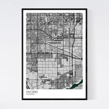 Load image into Gallery viewer, Ontario City Map Print