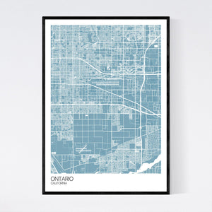 Ontario City Map Print