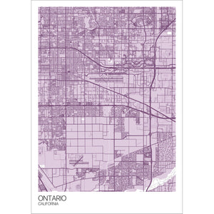 Map of Ontario, California