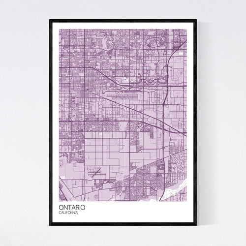 Map of Ontario, California
