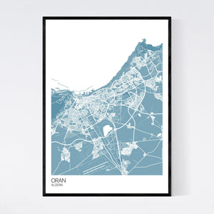 Oran City Map Print