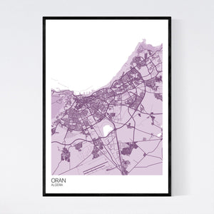 Oran City Map Print