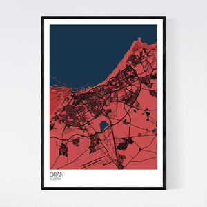 Oran City Map Print