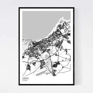 Oran City Map Print