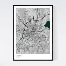 Load image into Gallery viewer, Map of Örebro, Sweden