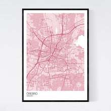 Load image into Gallery viewer, Örebro City Map Print