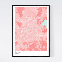 Load image into Gallery viewer, Örebro City Map Print