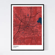 Load image into Gallery viewer, Örebro City Map Print