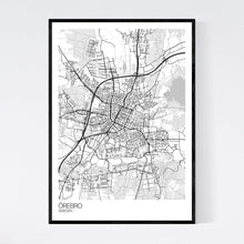 Load image into Gallery viewer, Örebro City Map Print
