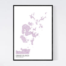 Load image into Gallery viewer, Orkney Islands Island Map Print