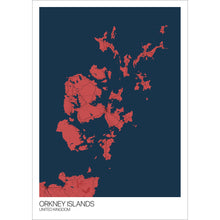 Load image into Gallery viewer, Map of Orkney Islands, United Kingdom