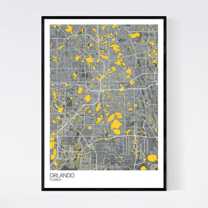 Orlando City Map Print