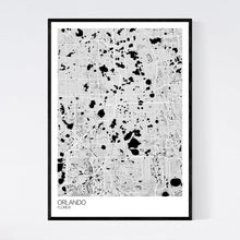 Load image into Gallery viewer, Orlando City Map Print