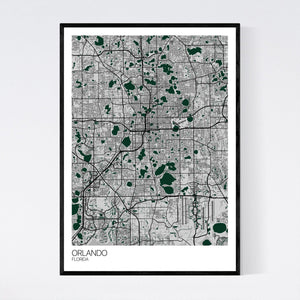 Orlando City Map Print
