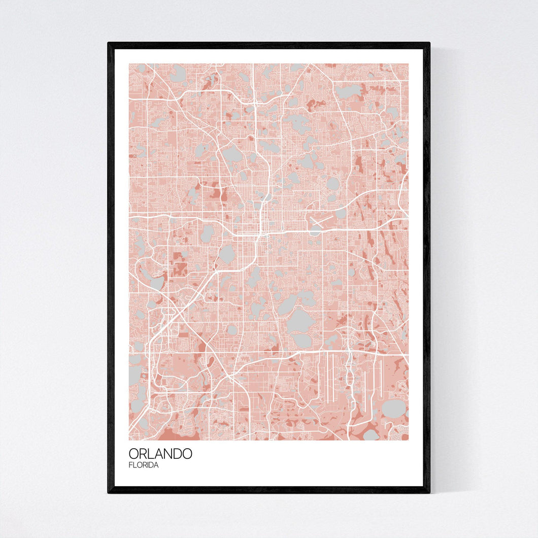 Orlando City Map Print
