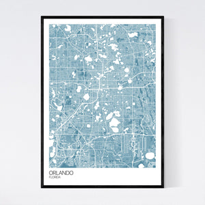 Orlando City Map Print
