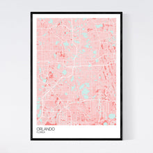Load image into Gallery viewer, Orlando City Map Print