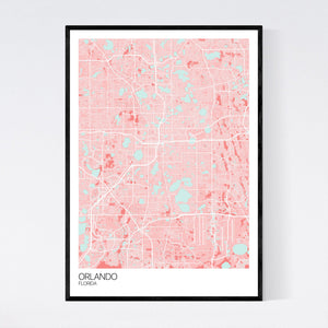 Orlando City Map Print
