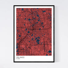 Load image into Gallery viewer, Map of Orlando, Florida