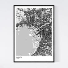 Load image into Gallery viewer, Map of Osaka, Japan