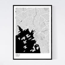 Load image into Gallery viewer, Oslo City Map Print