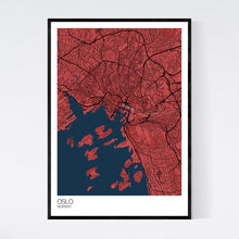 Load image into Gallery viewer, Map of Oslo, Norway