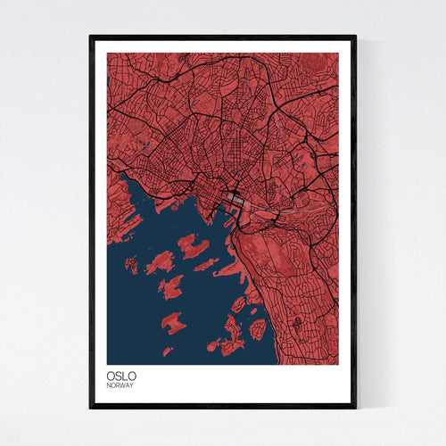 Map of Oslo, Norway
