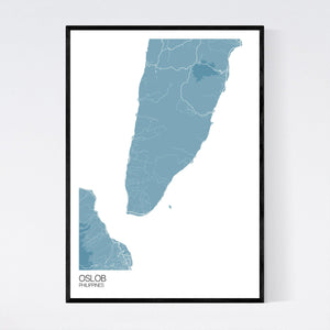 Oslob Region Map Print