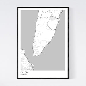 Oslob Region Map Print