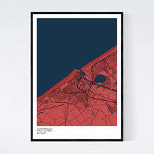 Load image into Gallery viewer, Ostend City Map Print