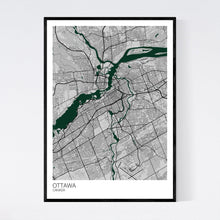 Load image into Gallery viewer, Ottawa City Map Print