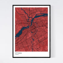 Load image into Gallery viewer, Ottawa City Map Print