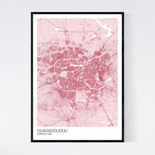Load image into Gallery viewer, Ouagadougou City Map Print