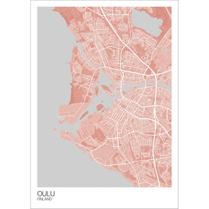 Map of Oulu, Finland