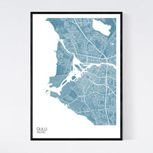 Load image into Gallery viewer, Oulu City Map Print