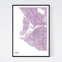 Load image into Gallery viewer, Oulu City Map Print