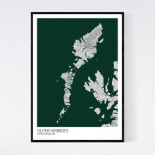 Load image into Gallery viewer, Outer Hebrides Island Map Print