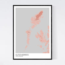 Load image into Gallery viewer, Outer Hebrides Island Map Print