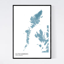 Load image into Gallery viewer, Outer Hebrides Island Map Print