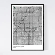 Load image into Gallery viewer, Overland Park City Map Print
