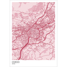 Load image into Gallery viewer, Map of Oviedo, Spain