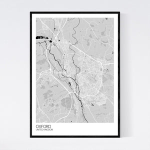 Oxford City Map Print