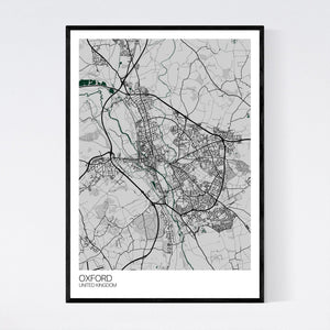 Oxford City Map Print