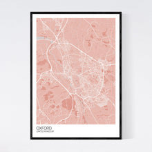 Load image into Gallery viewer, Oxford City Map Print