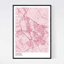 Load image into Gallery viewer, Oxford City Map Print