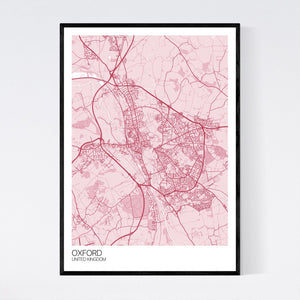 Oxford City Map Print